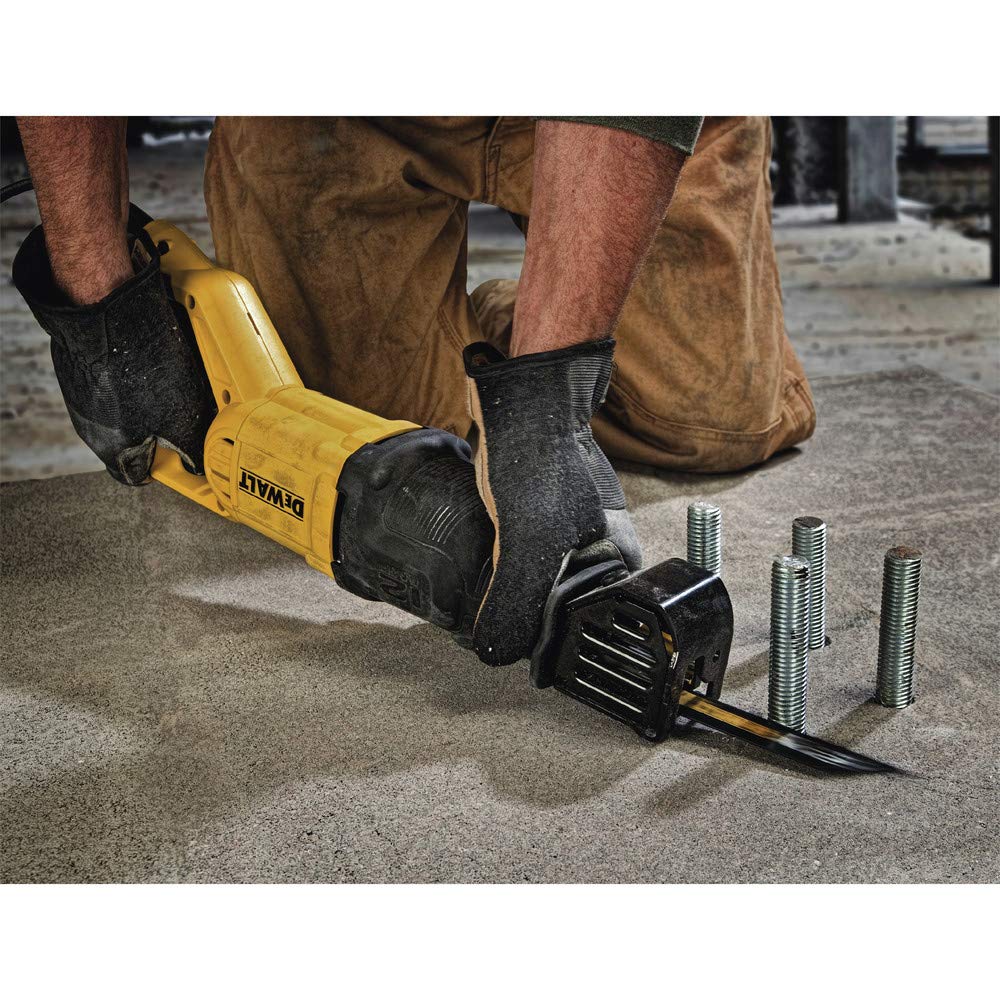 DEWALT DWE305 Reciprocating Saw – 12 Amp, 2900 SPM, 4-Position Blade Clamp