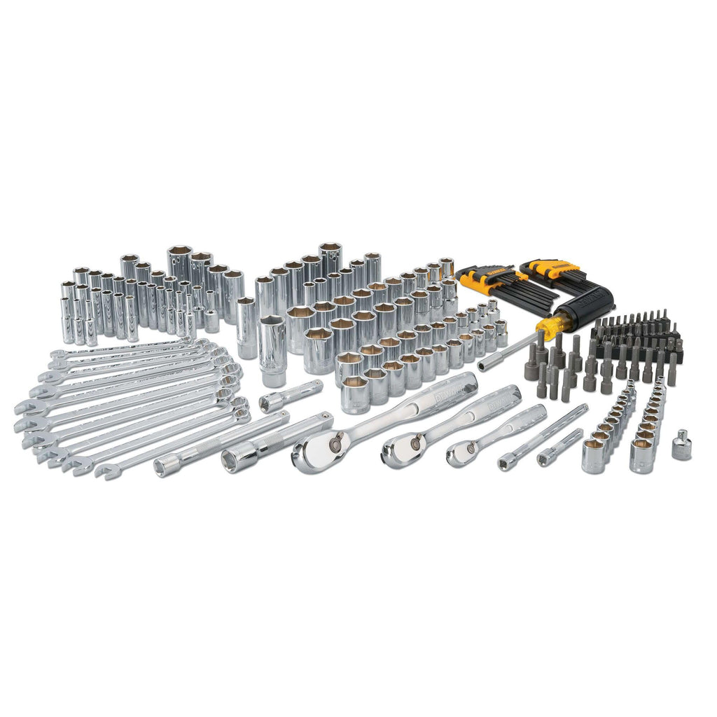 DEWALT 205-Piece Mechanics Tool Set DWMT81534 | 1/4, 3/8, 1/2 in Drives, SAE/Metric