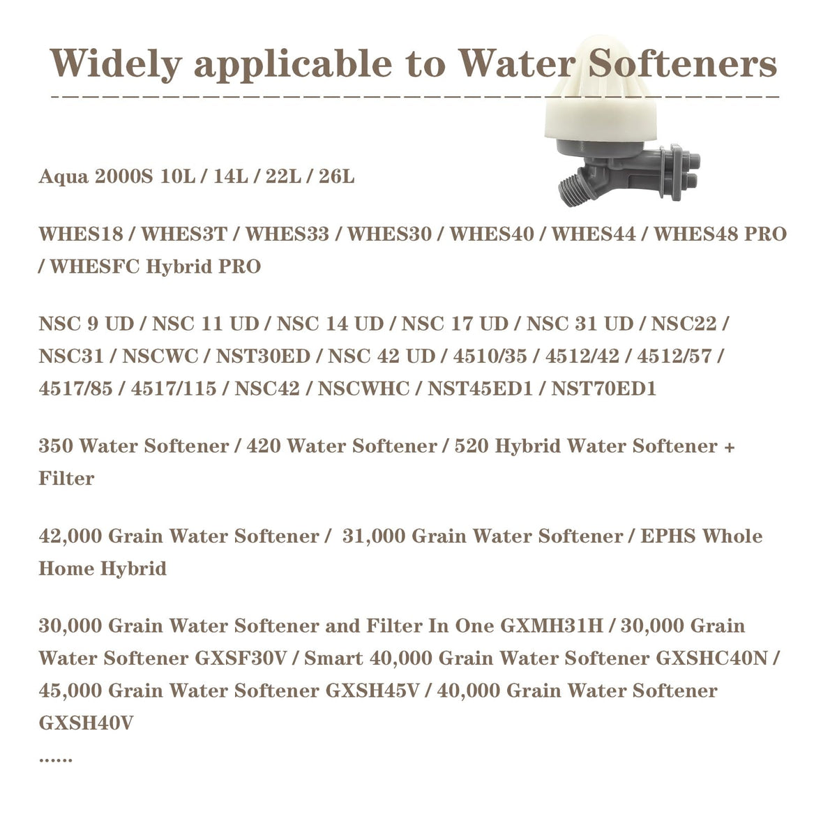 Dicsley Water Softener Nozzle & Venturi Assembly — Replaces 7187065/WS15X10027