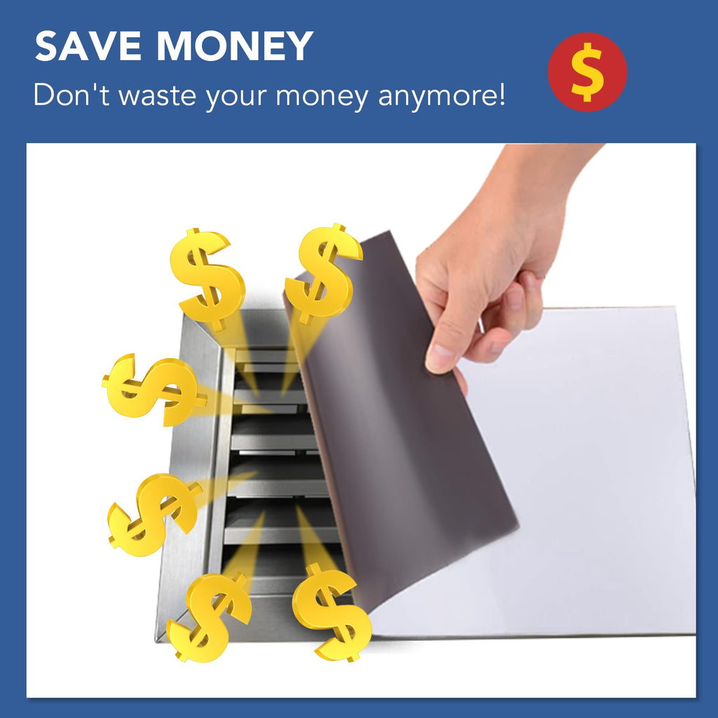 DIYMAG 2Pack Strong Magnetic Vent Covers – 8 x 15.5 Inch Registers for Floors, Walls & Ceilings