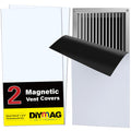 DIYMAG 2Pack Strong Magnetic Vent Covers – 8 x 15.5 Inch Registers for Floors, Walls & Ceilings