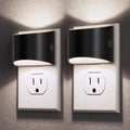 DORESshop LED Night Light 2 Pack – Plug-In Wall Lights, 3-Level Brightness, Dusk-to-Dawn Sensor, 5000K