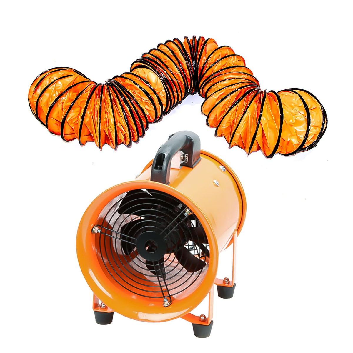 DreamDragon 10-Inch High-Velocity Portable Blower with 16.4ft Duct — 3150 RPM