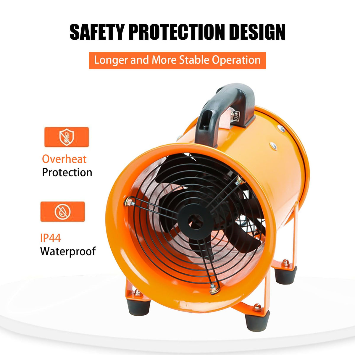 DreamDragon 10-Inch High-Velocity Portable Blower with 16.4ft Duct — 3150 RPM