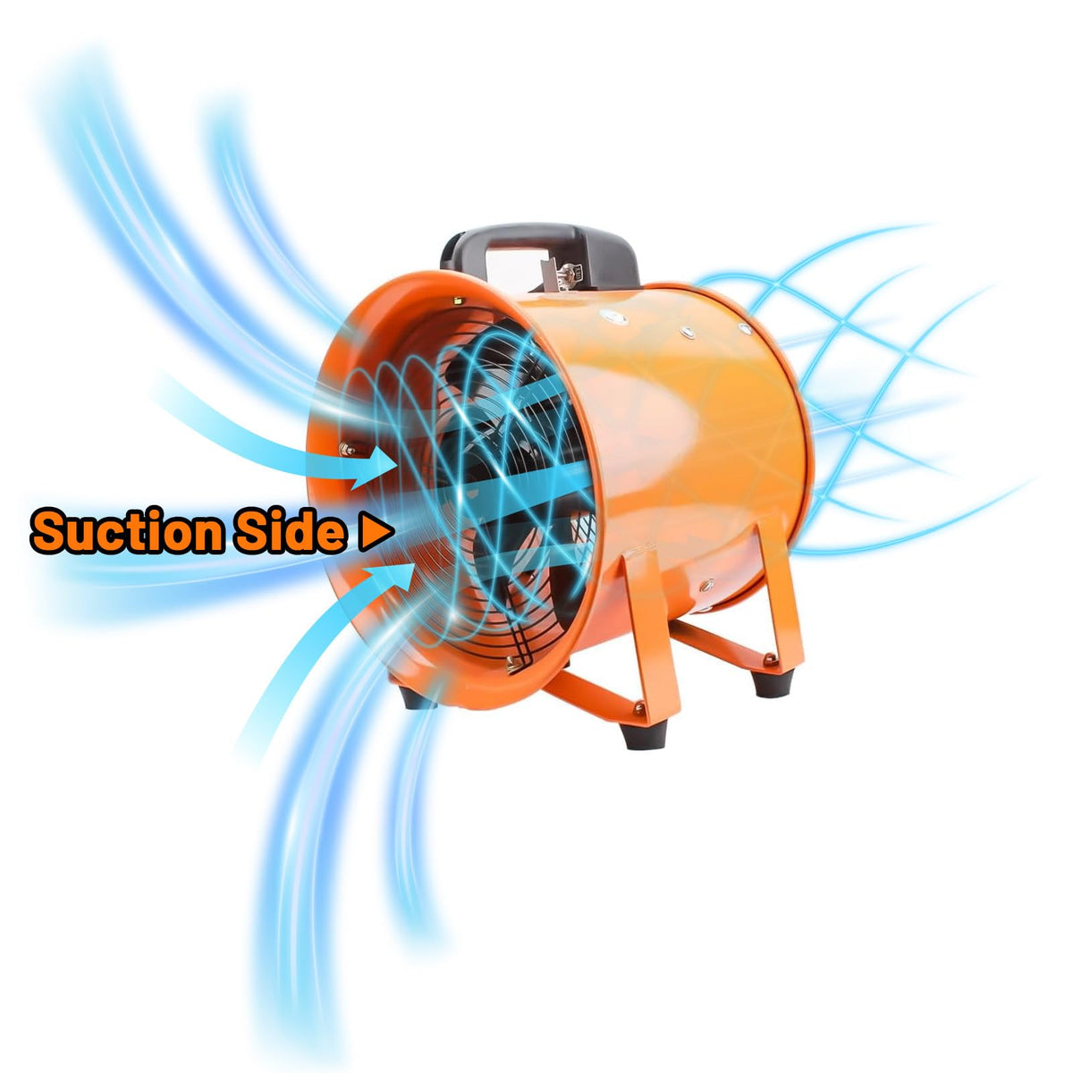 DreamDragon 10-Inch High-Velocity Portable Blower with 16.4ft Duct — 3150 RPM
