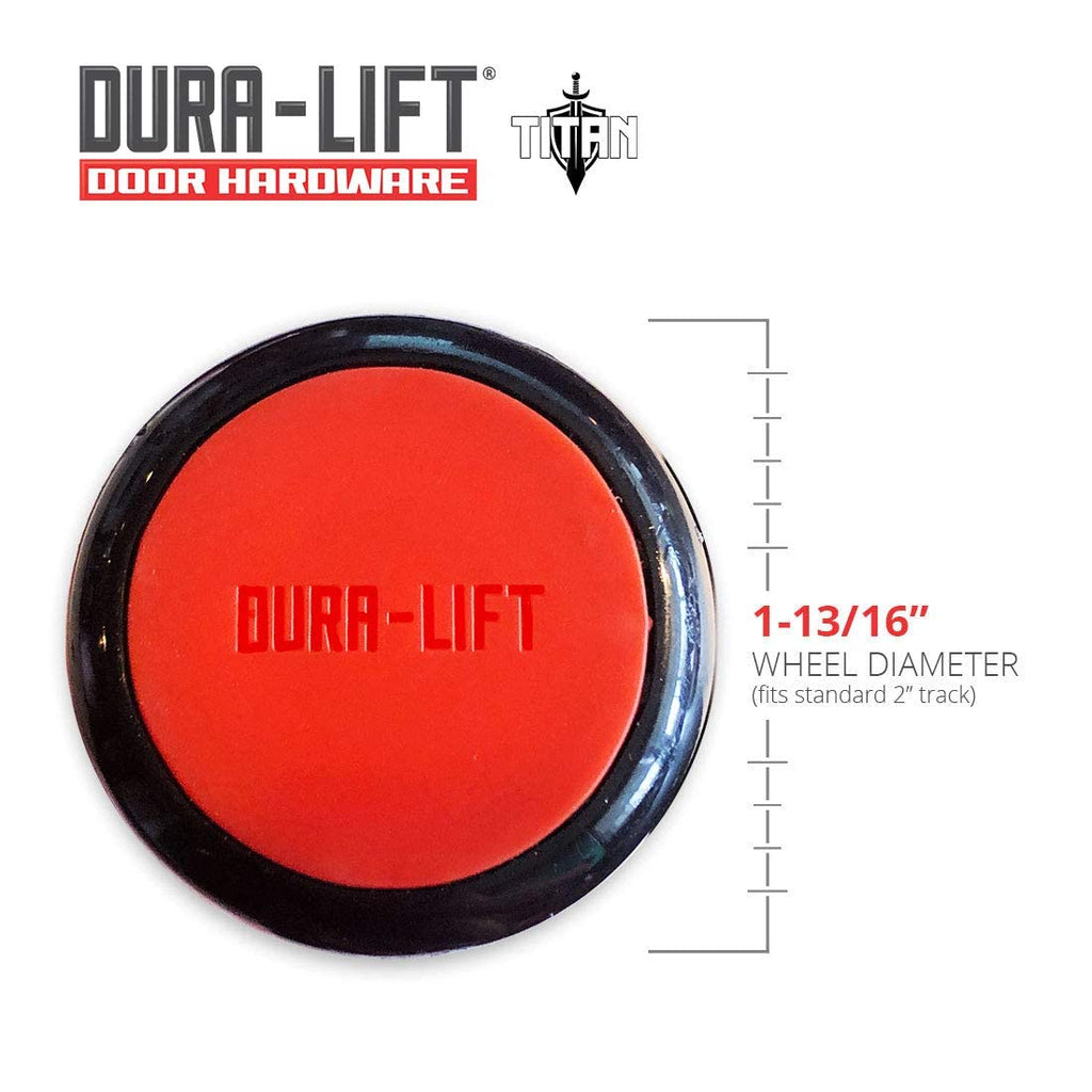 DURA-LIFT Titan Premium 2 in. Sealed 6200ZZ Nylon Garage Door Roller — 12 Pack