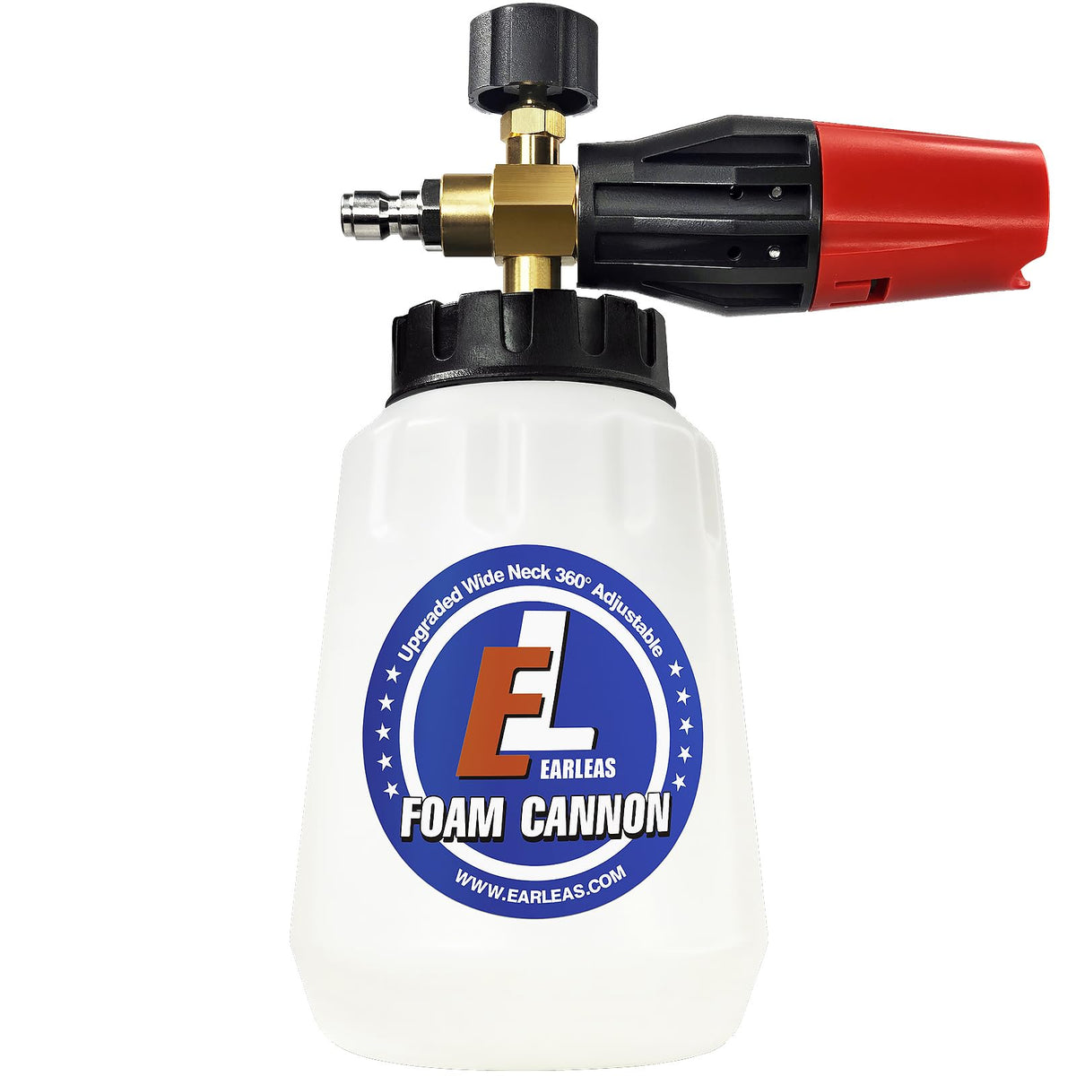 EARLEAS Foam Cannon for Pressure Washer | 1L Snow Foam Lance with 1/4-inch Quick Connector