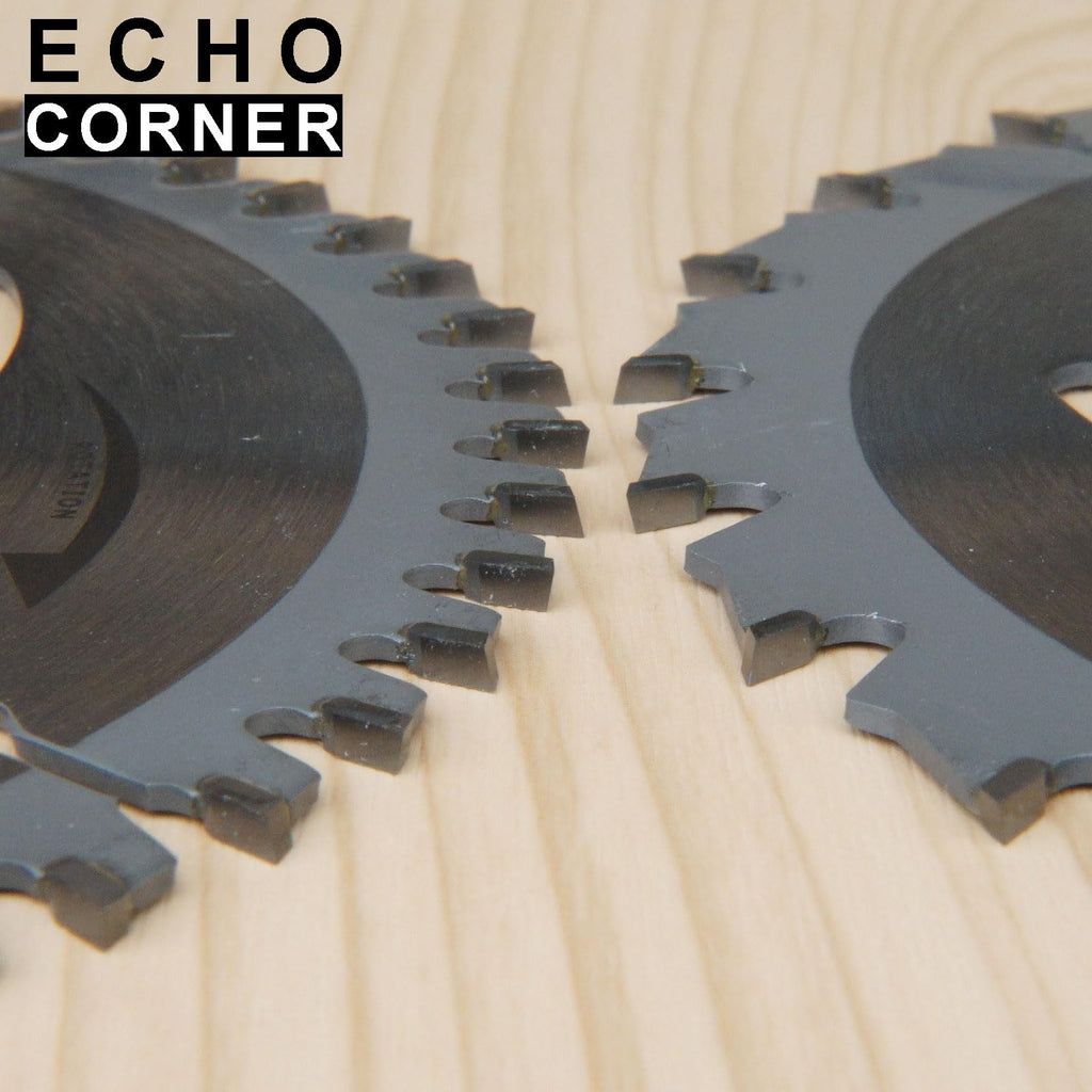 Echo Corner 5-1/2-Inch Circular Saw Blades Pack — 48T + 24T Carbide TCT, 10mm Arbor