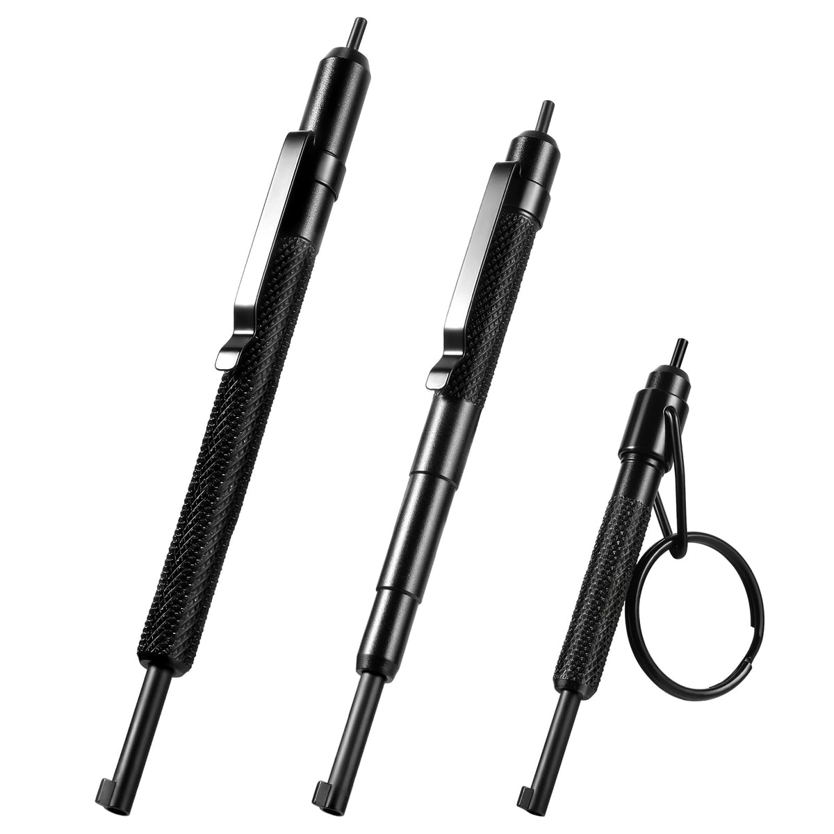 ESENHARBER Handcuff Key Set – Universal 3-Key Pocket Keys (5.1 inch, 4.75 inch, 3.6 inch)