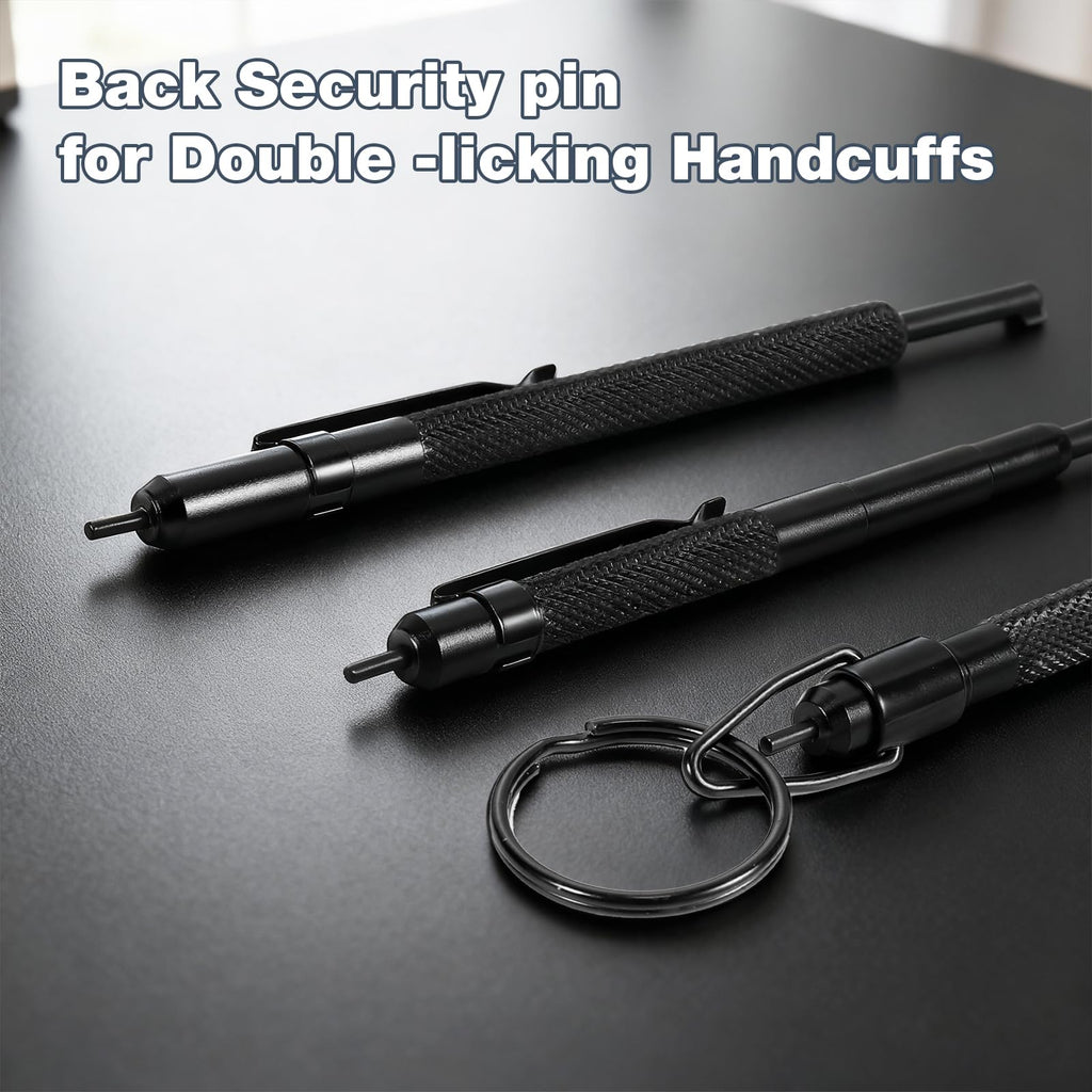 ESENHARBER Handcuff Key Set – Universal 3-Key Pocket Keys (5.1 inch, 4.75 inch, 3.6 inch)