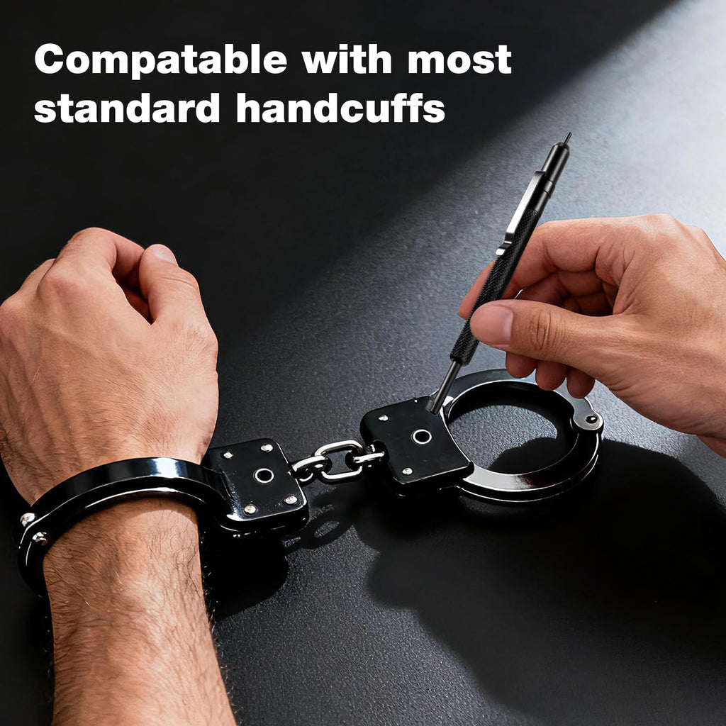 ESENHARBER Handcuff Key Set – Universal 3-Key Pocket Keys (5.1 inch, 4.75 inch, 3.6 inch)