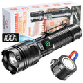 Esgofo EG24A05 Rechargeable Flashlight – 100,000 Lumens, 3280 ft Range, USB-C, Magnetic Clip