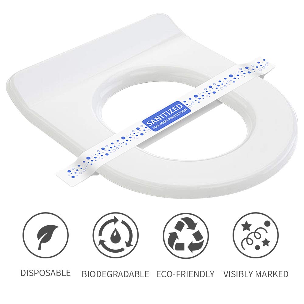 ESSENTIAL Printed Toilet Seat Band 16.5 in Wide – 1000/Case for Hotels & Motels