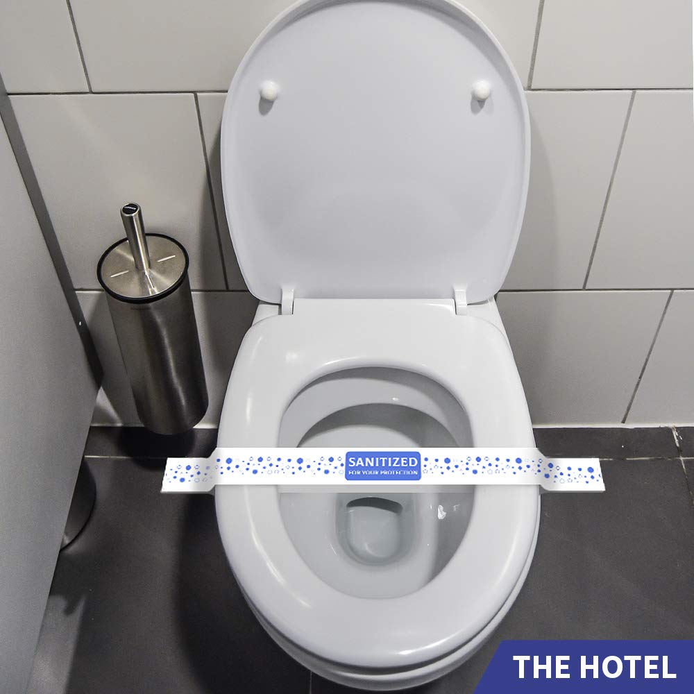 ESSENTIAL Printed Toilet Seat Band 16.5 in Wide – 1000/Case for Hotels & Motels