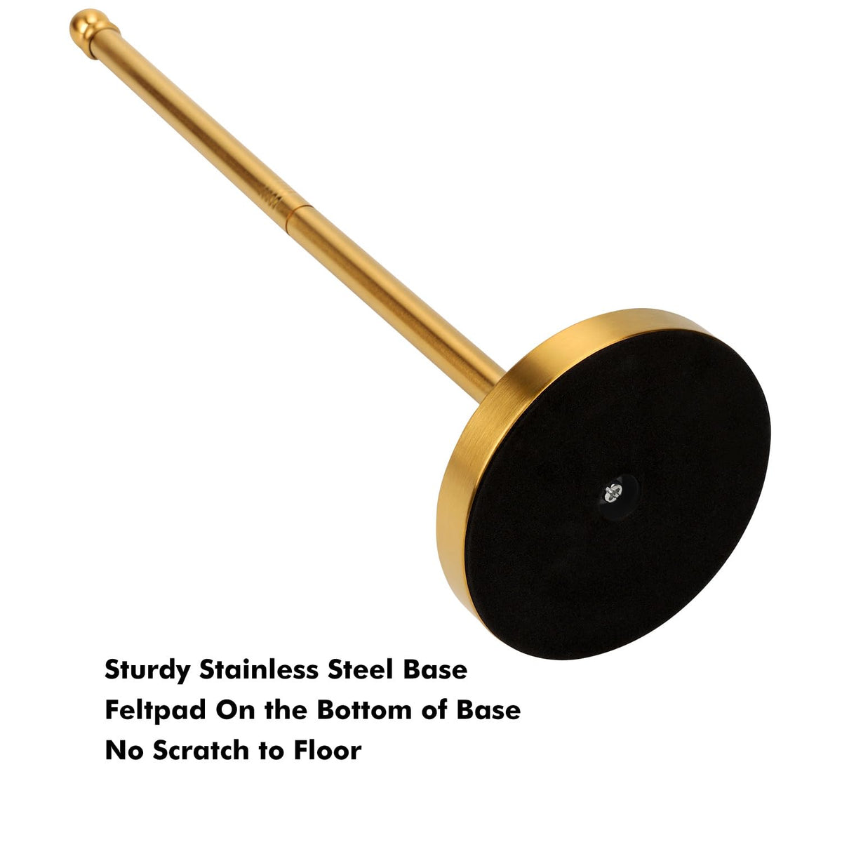 Exilon Brushed Gold Freestanding Toilet Paper Holder – Holds 5 Rolls