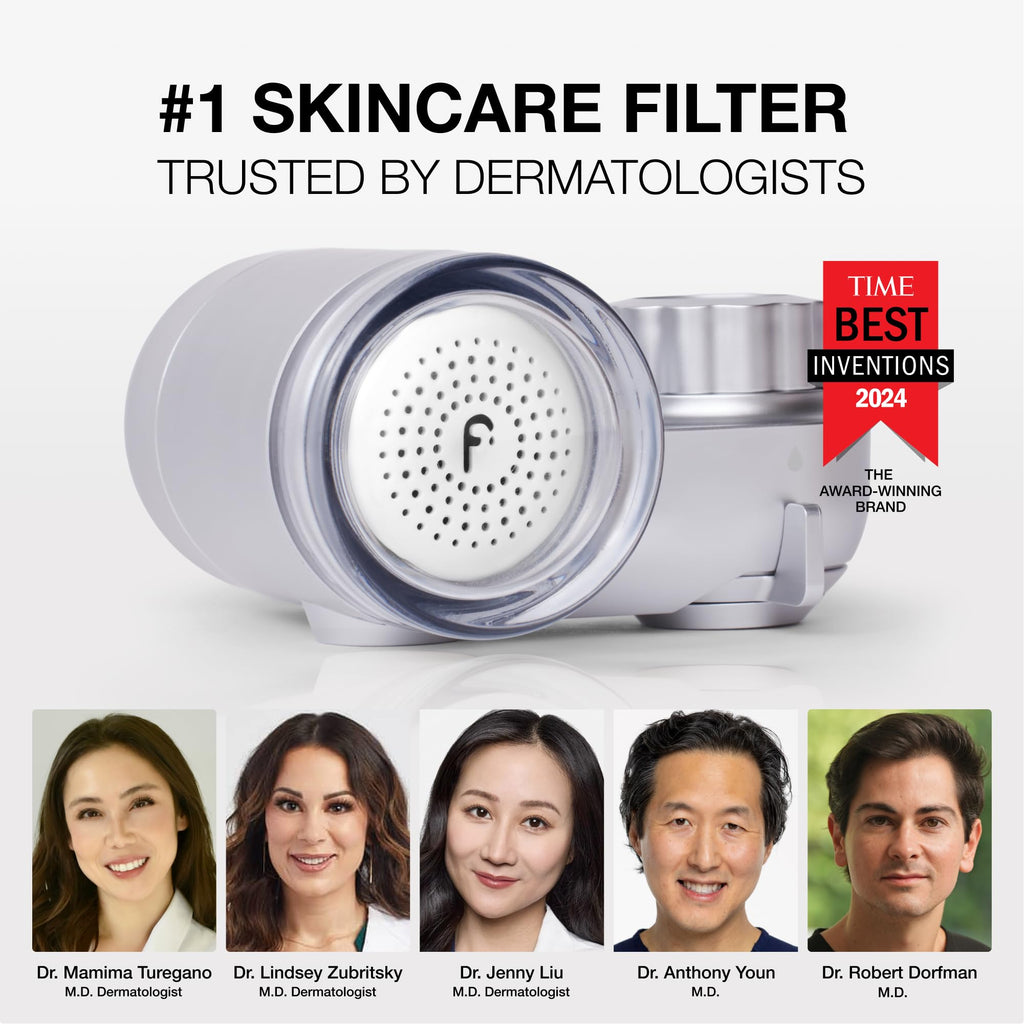 Filterbaby Skincare Filter 2.0 – Chrome Faucet Filter for Hydrated Skin, 99.9% Chlorine Removal