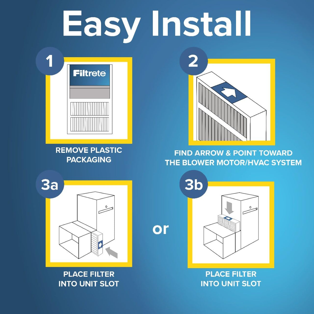 Filtrete 20x25x4 AC Furnace Filter - MPR 1550 / MERV 12 - Fits Honeywell & Aprilaire Space-Gard - 4-Pack