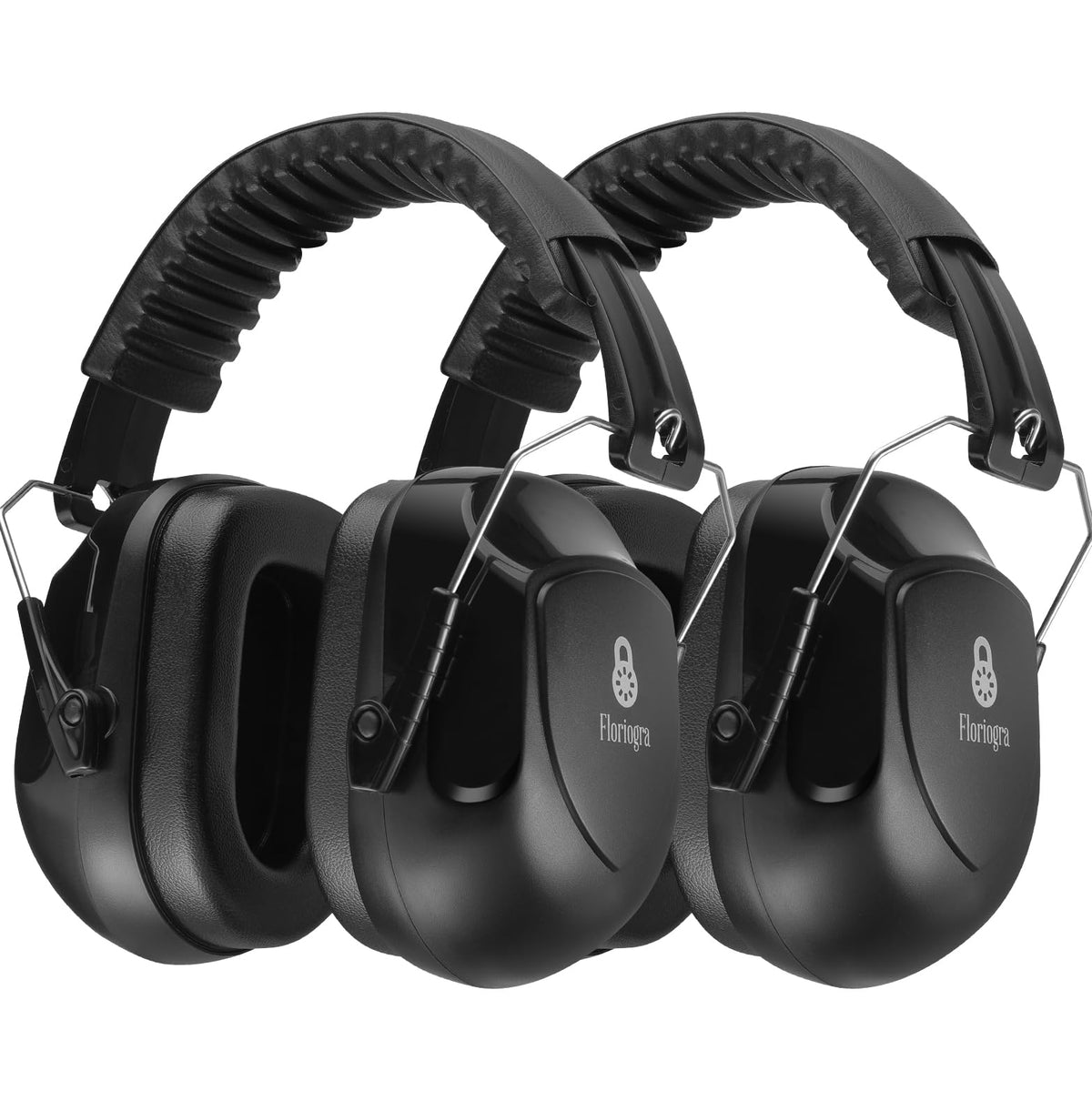 Floriogra 2-Pack 34dB Noise-Canceling Headphones for Shooting, Construction & Mowing