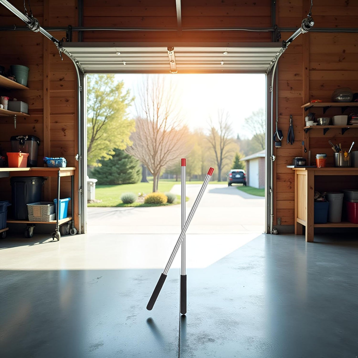 GarageSpringF2C 17.3-inch Winding Rods – Non-Slip Torsion Spring Bars for Safe Garage Door Adjustments