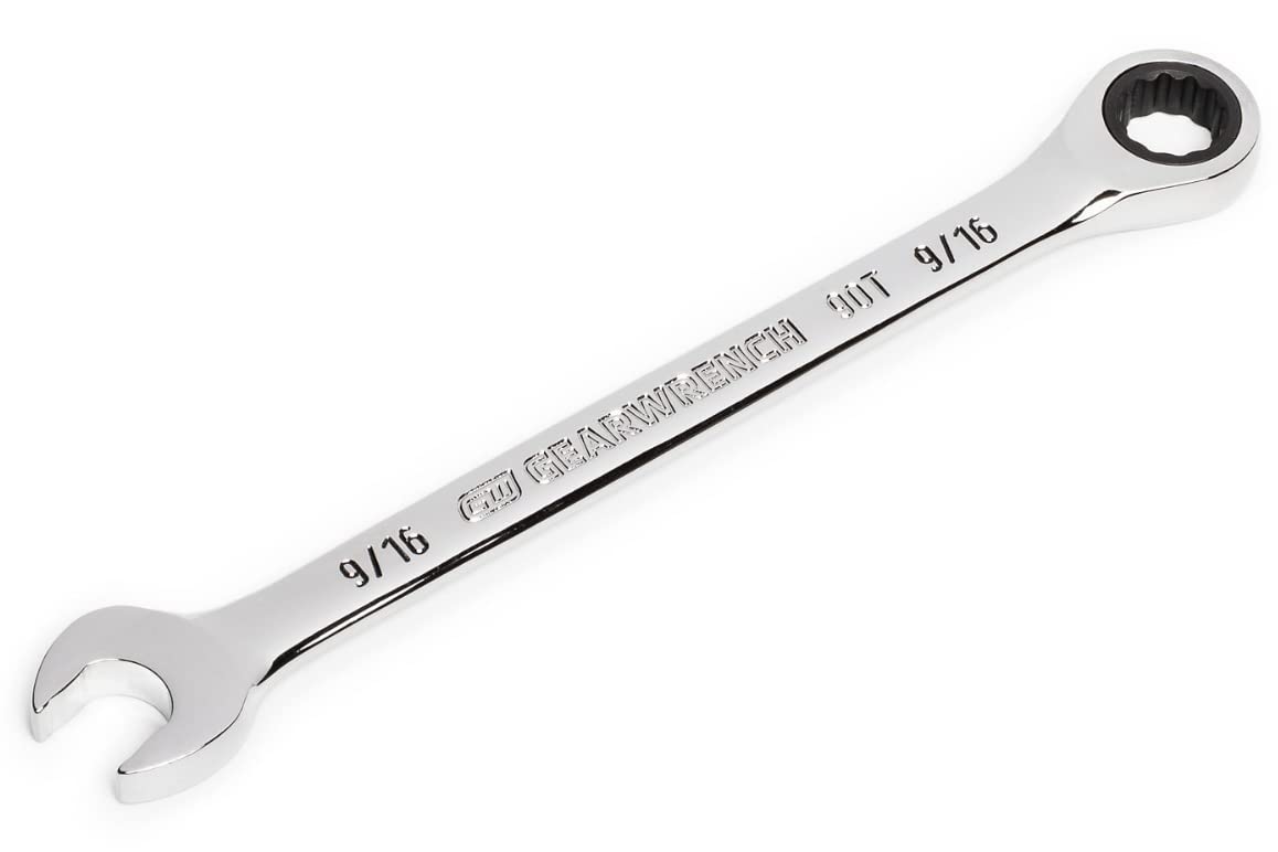 GEARWRENCH 9/16 in 4-Degree Swing Arch 12-Point Ratcheting Wrench - 86946