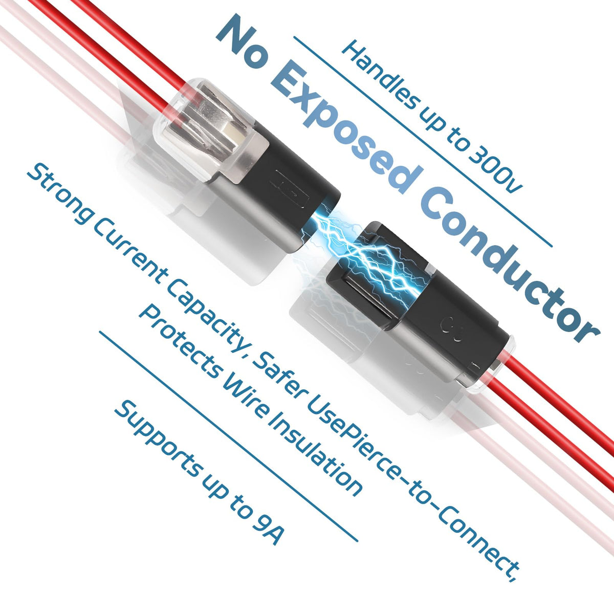 Generic 100pcs 2-Pin Locking Buckle Wire Connectors for LED Strip Lights | DIY & Model Kits