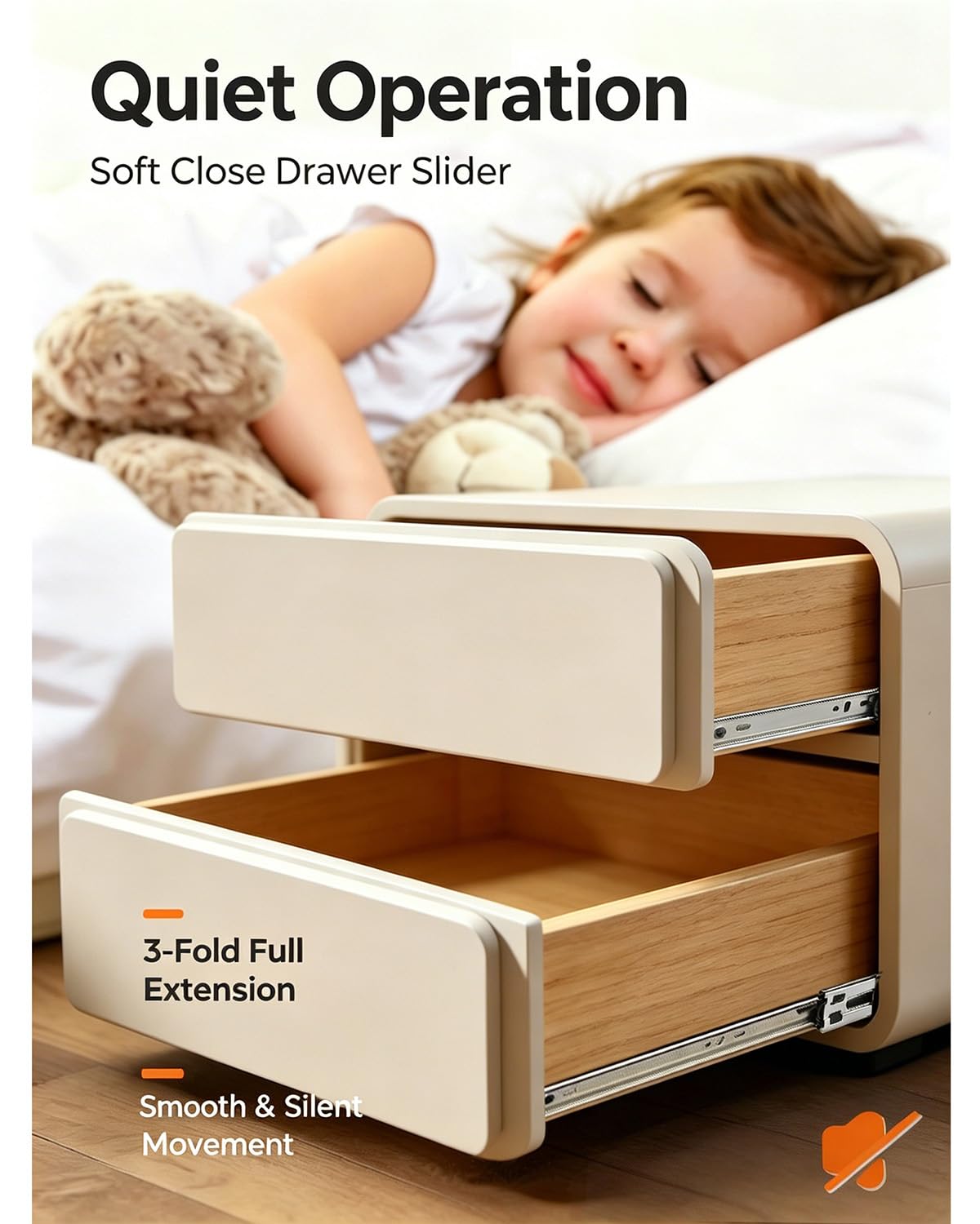 Gobrico 16-In Drawer Slides – Soft-Close, Full-Extension, Side-M Mount (1 Pair) | 78 lb Capacity