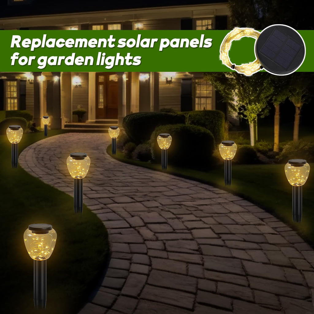 GOESWELL Watering Can Lights Replacement Tops – 4 Pack, 135 LEDs, 80cm, 9-Branch, Fits 2.36–2.83 in Bottles