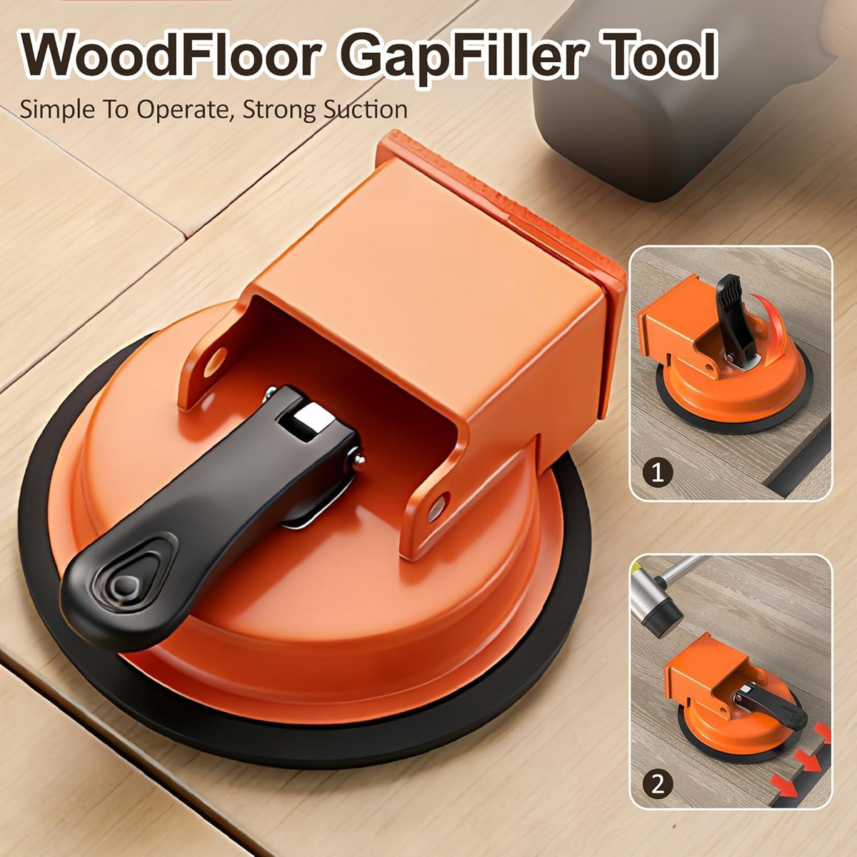 Goletsure Floor Gap Fixer Tool 2026 Upgraded Heavy-Duty Suction Cup Leveling Tool for Vinyl, Wood & Laminate Floors