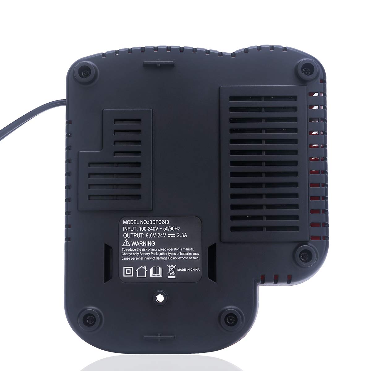 Gonocop BDFC240 Battery Charger for Black & Decker 9.6V–24V NiCd NiMh Firestorm