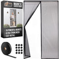 GORILLA GRIP Magnetic Screen Door – Hands-Free Mesh, Auto-Closure, 39x83