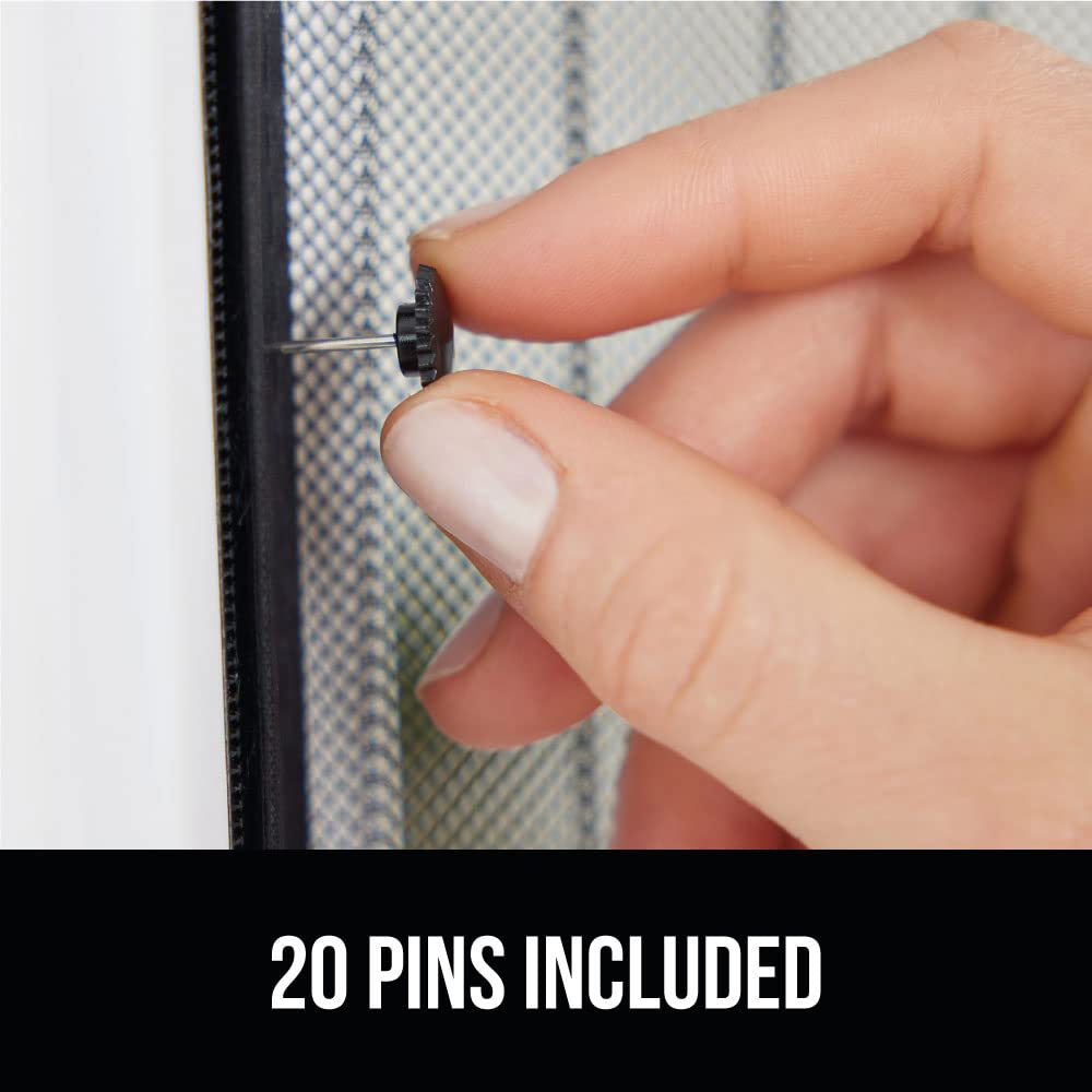 GORILLA GRIP Magnetic Screen Door – Hands-Free Mesh, Auto-Closure, 39x83
