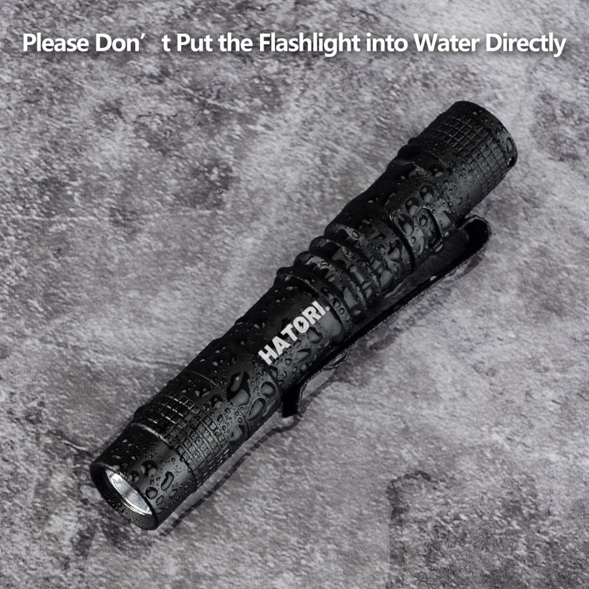 HATORI LED Mini Flashlight – 4 Pack, 150-Lumen Pocket Pen Light (3.55 in) for Camping, Outdoor, Emergency