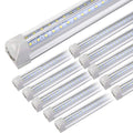 Henwsi 10Pack 4FT LED Shop Light - 50W, 8000LM, 6500K, Linkable T8 Tube – Plug & Play