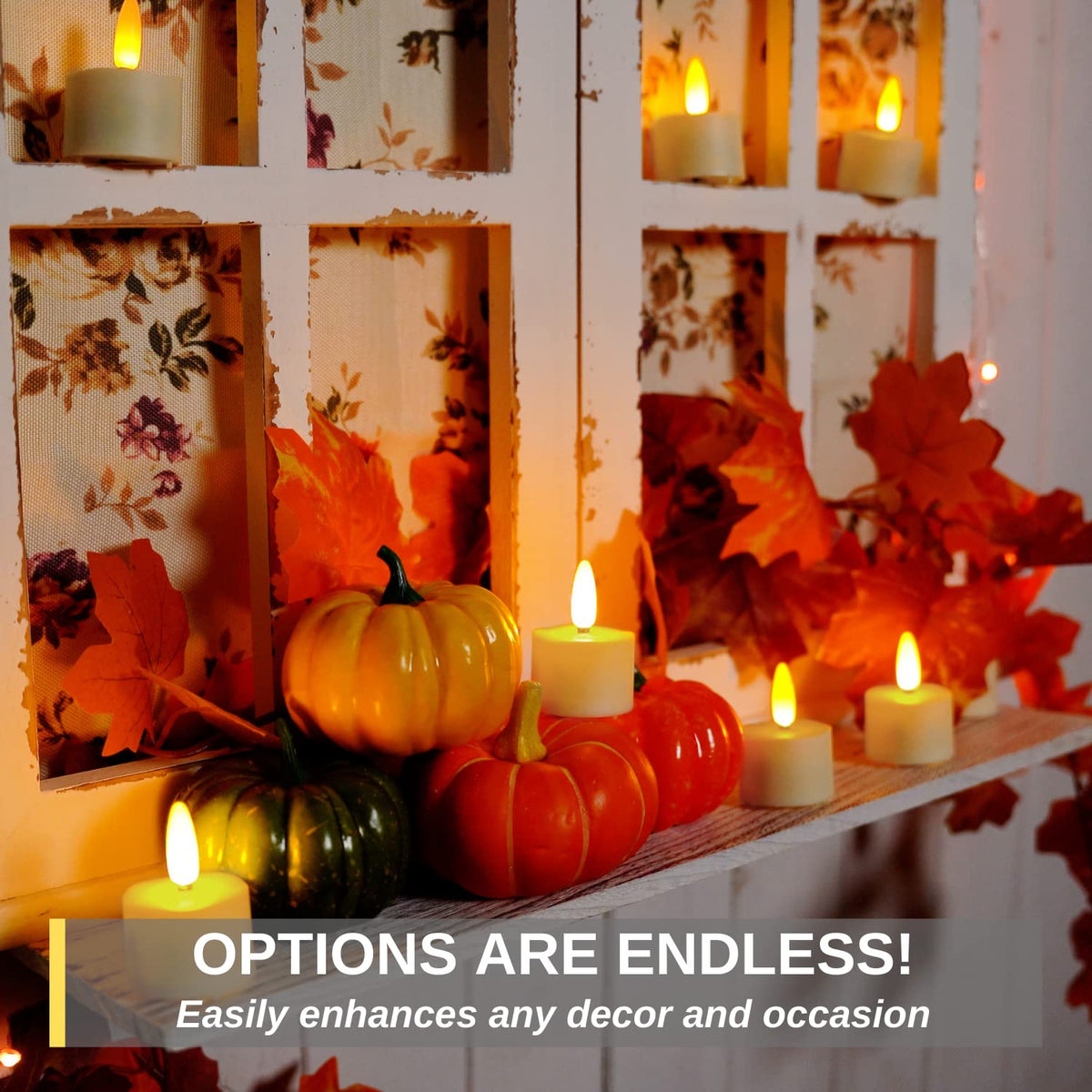 Homemory Flameless Rechargeable Tea Lights with Remote Timer – LED Candles for Home, Weddings, and Parties (6-Pack)