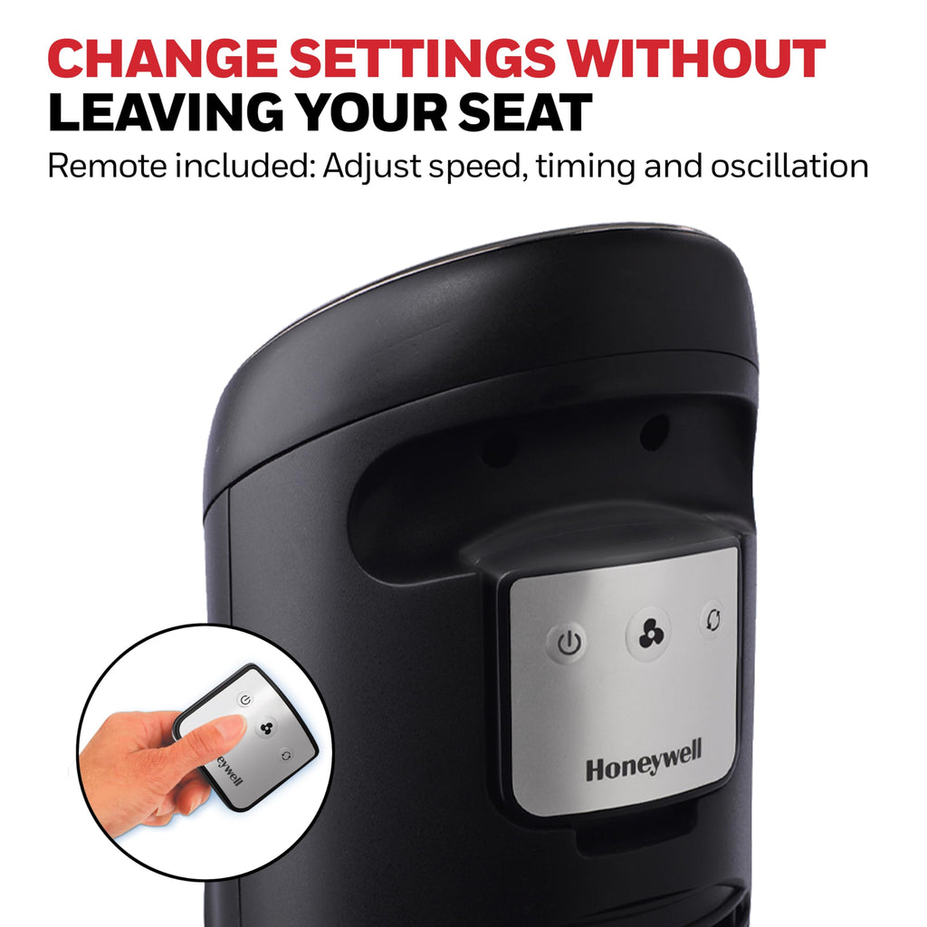 Honeywell QuietSet Whole Room Tower Fan HYF290B – Oscillating with Remote