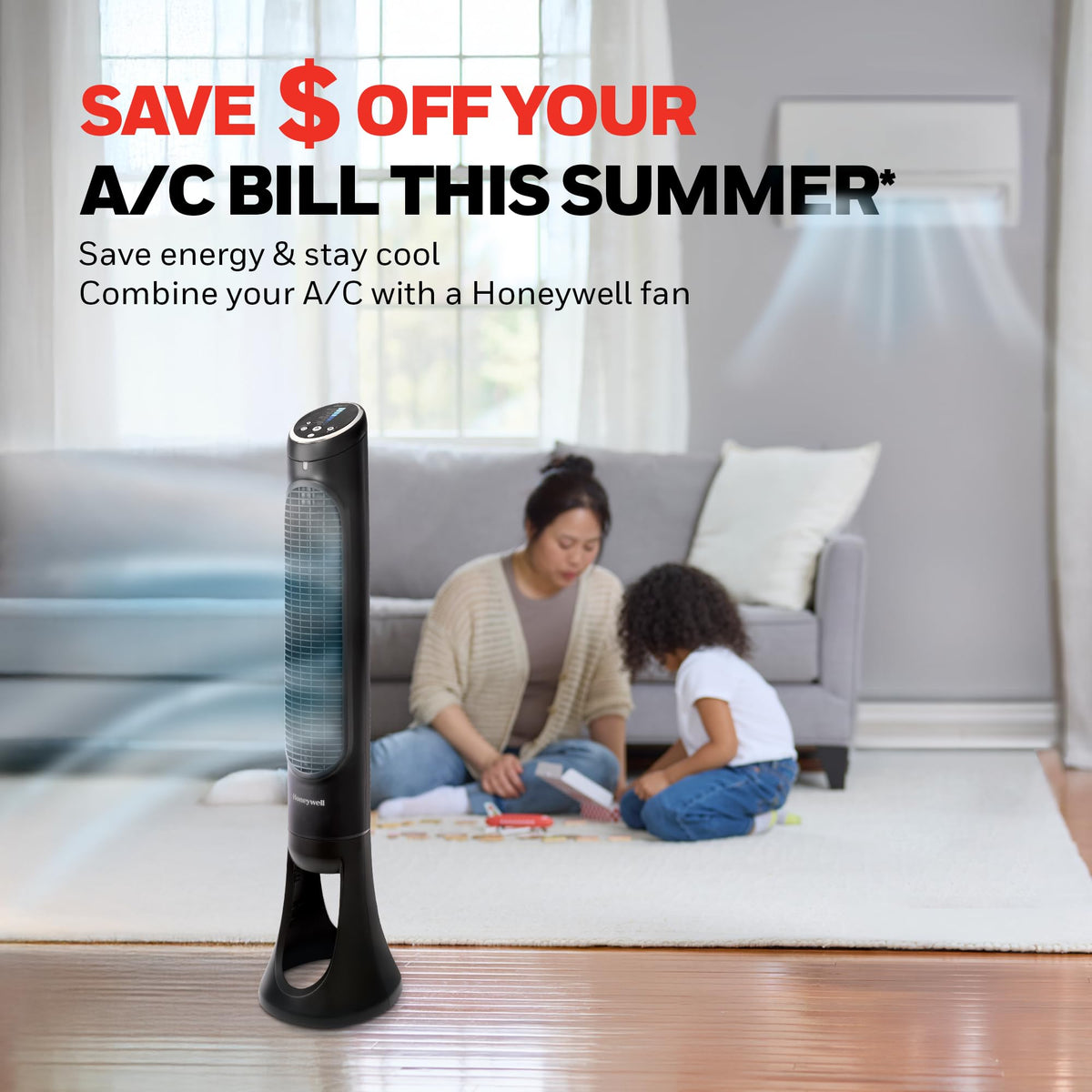 Honeywell QuietSet Whole Room Tower Fan HYF290B – Oscillating with Remote