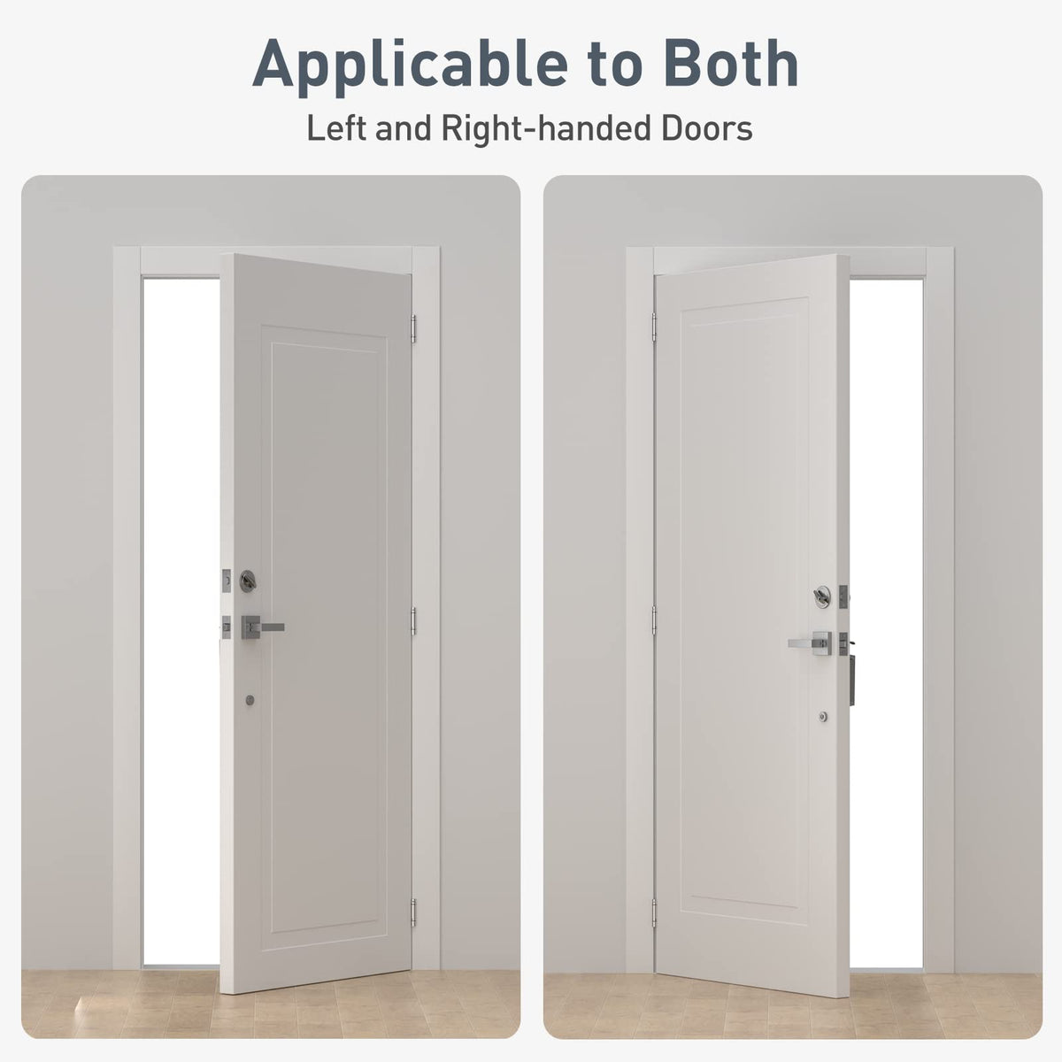 HOSOM Self-Closing Hinges – 4 Inch, Adjustable Tension, UL Listed, Left/Right, Brushed Nickel, 2 Pack