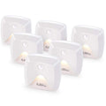 innofox 6-Pack Motion Sensor Lights – Stick-On Warm White LED Night Lights for Stairs & Hallways