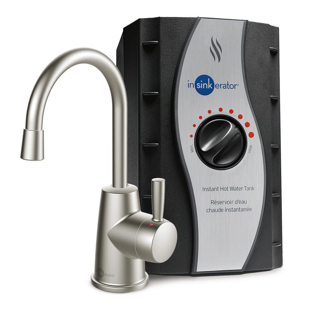 InSinkErator HOT250 Instant Hot Water Dispenser – Satin Nickel, 2/3-Gallon Tank