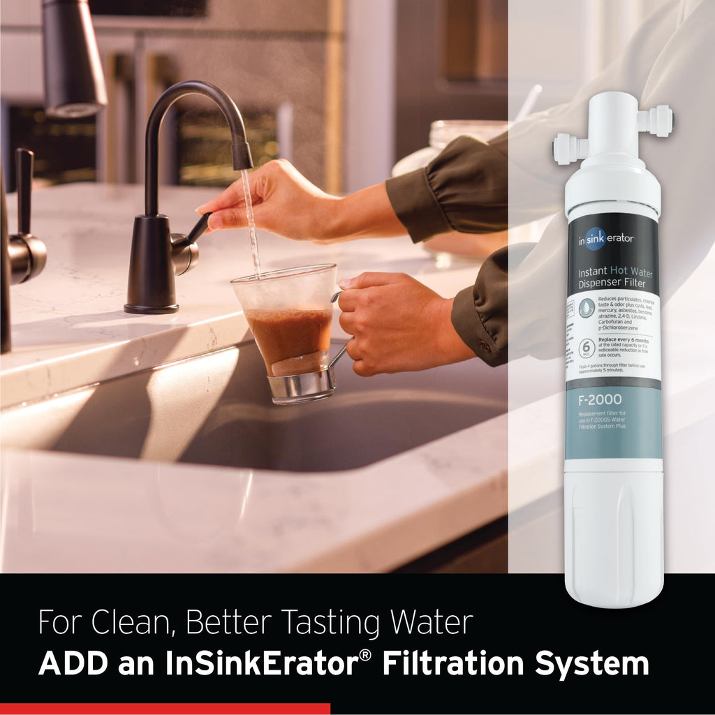 InSinkErator HOT250 Instant Hot Water Dispenser – Satin Nickel, 2/3-Gallon Tank