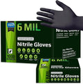 Inspire Black Nitrile Gloves – Heavy Duty 6 Mil | Medical, Lab, Industrial, Disposable
