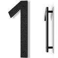 IVERRA 10 Inch Black House Numbers – Large Outdoor Address Numbers with Modern 3D Shadow