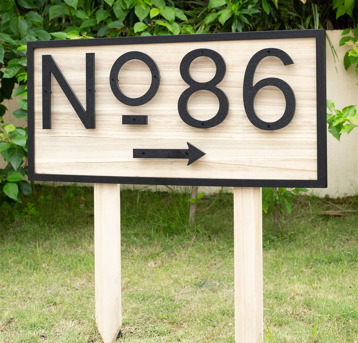 IVERRA 10 Inch Black House Numbers – Large Outdoor Address Numbers with Modern 3D Shadow