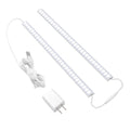 JUSJUBR Plug-in Under-Cabinet Lighting — 2x12-Inch Dimmable USB LED Light Bars, 6000K