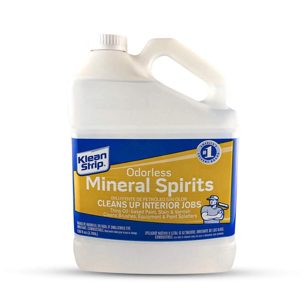 KLEAN-STRIP GKSP94214 Odorless Mineral Spirits, 1-Gallon – Thins Oil-Based Paint, Stain & Varnish