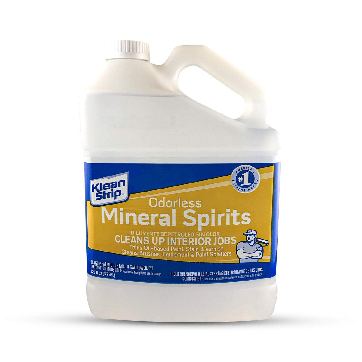KLEAN-STRIP GKSP94214 Odorless Mineral Spirits, 1-Gallon – Thins Oil-Based Paint, Stain & Varnish