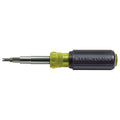 Klein Tools 32527 11-in-1 Multi-Bit Screwdriver/Nut Driver | Schrader, Phillips, Slotted, Square Bits