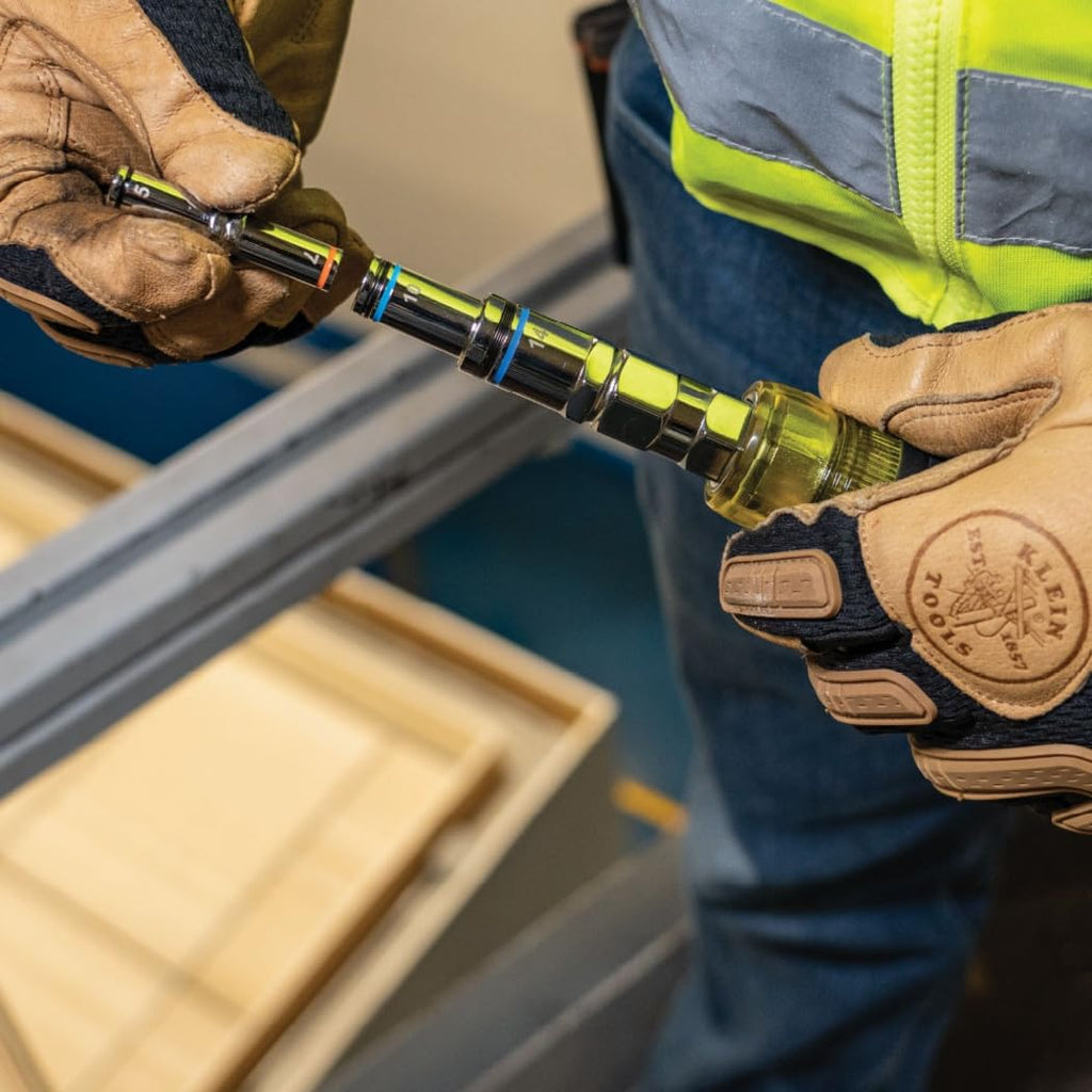 Klein Tools 32809MAGM 11-in-1 Magnetic Pass-Through Nut Driver | Metric Hex 5–19mm