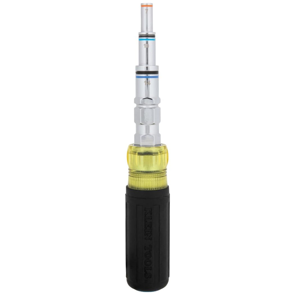 Klein Tools 32809MAGM 11-in-1 Magnetic Pass-Through Nut Driver | Metric Hex 5–19mm