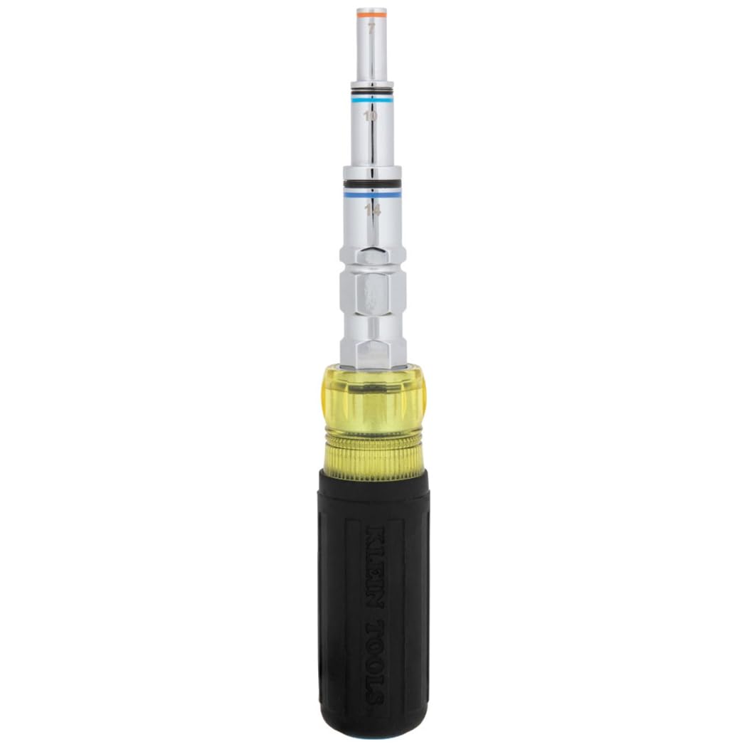 Klein Tools 32809MAGM 11-in-1 Magnetic Pass-Through Nut Driver | Metric Hex 5–19mm